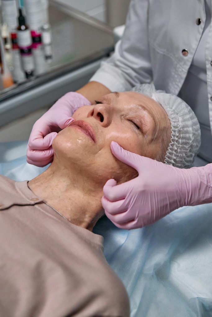 Micro-Needling Facial in Glasgow. This image features a lady receiving a facial. Willow Massage and Facials: Expert Facial Therapy in Glasgow, Scotland.