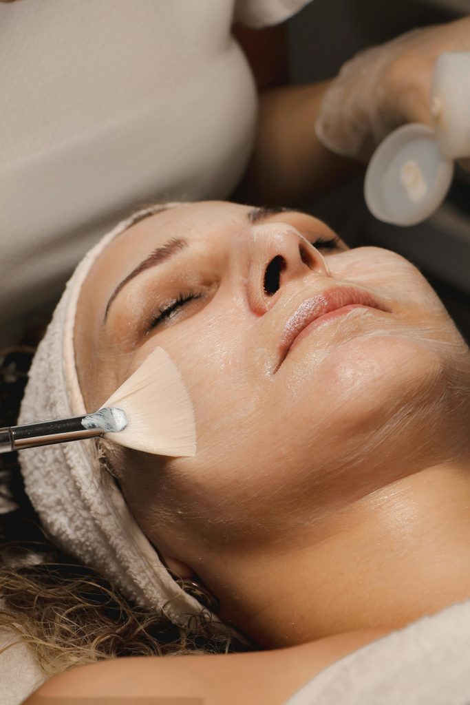 Willow Bespoke Facial in Glasgow. This image features a lady receiving a facial. Willow Massage and Facials: Expert Facial Therapy in Glasgow, Scotland.